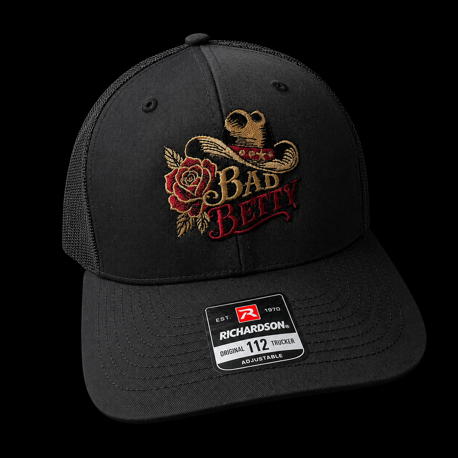 Bad Betty black hat - Bad Betty Apparel